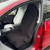 Black Car Seat Towel Cover - Sweat Absorbing Waterproof Front Seat Protector