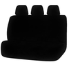Universal Finesse Faux Fur Seat Covers - Universal Size 06/08H - Black