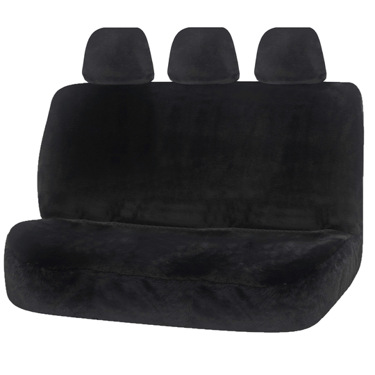 Universal Finesse Faux Fur Seat Covers - Universal Size 06/08H - Charcoal