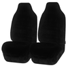 Faux Fur Seat Covers Universal Black