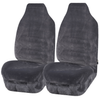 Faux Fur Seat Covers Universal Grey