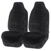 Faux Fur Seat Covers Universal Charcoal