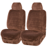 Faux Fur Seat Covers Universal Mocha