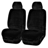 Faux Fur Seat Covers Universal Black