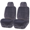 Faux Fur Seat Covers Universal Grey