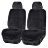 Faux Fur Seat Covers Universal Charcoal