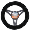 Sheepskin Steering Wheel Cover Black