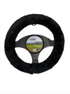 Finesse Faux Fur Steering Wheel Cover | Black