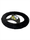 Finesse Faux Fur Steering Wheel Cover | Black