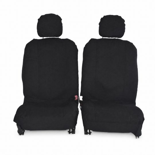Canvas Seat Covers for Nissan Navara D40 Dual Cab 2009-2020 Black