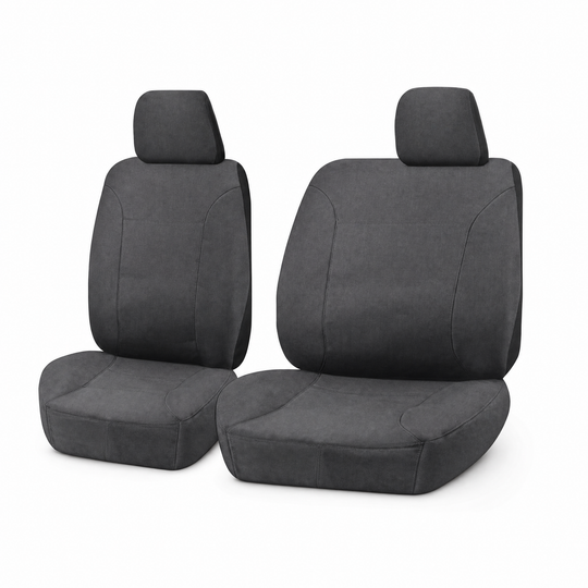 Canvas Seat Covers for Toyota Hilux Single Cab 2005-2020 Grey