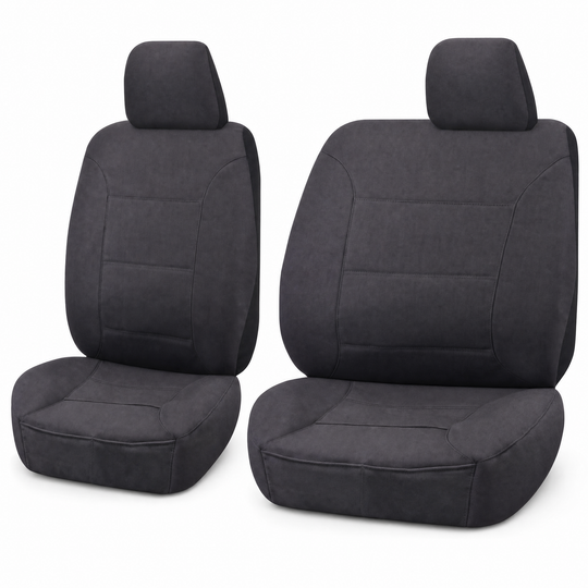 Canvas Seat Covers for Ford Ranger Dual Cab 2006-2011 Grey