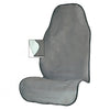 Grey Car Seat Towel Cover - Sweat Absorbing Waterproof Front Seat Protector