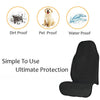 Black Car Seat Towel Cover - Sweat Absorbing Waterproof Front Seat Protector