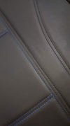 Universal Front Seat Covers Size 30/35 | Black/Blue Stitching