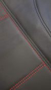Universal Rear Seat Cover Size 06/08S | Black/Red Stitching