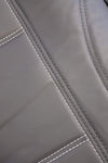 Universal Front Seat Covers Size 60/25 | Black/White Stitching