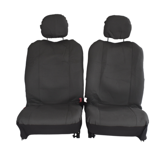 Canvas Seat Covers for Mitsubishi Triton Dual Cab 2006-2020 Grey