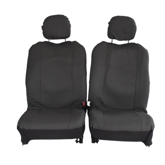 Canvas Seat Covers for Holden Colorado Dual Cab 2008-2012 Grey