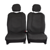 Canvas Seat Covers for Nissan Navara Dual Cab 10/2007-2020 D40 Grey