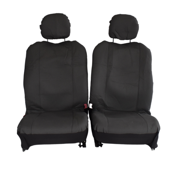 Canvas Seat Covers for Ford Ranger Dual Cab 2006-2011 Grey