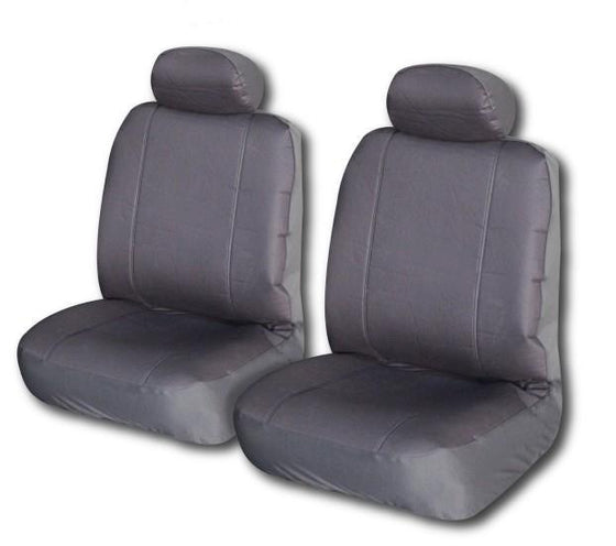 Canvas Seat Covers for Nissan Navara Single Cab 1997-2005 Grey