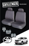 Canvas Seat Covers for Toyota Prado 150 Series 7 Seater 2009-2020 Grey
