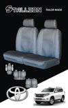 Canvas Seat Covers for Toyota Prado 11/2009-2020 150 Series Grey