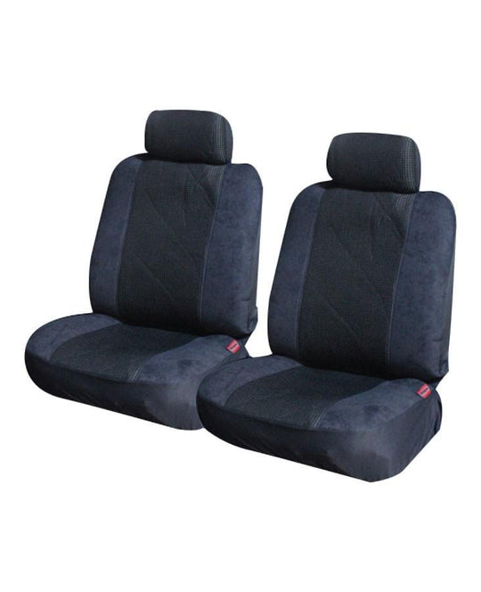 Premium Universal Car Seat Cover - Rear Bench (Size 06/08H) - Black