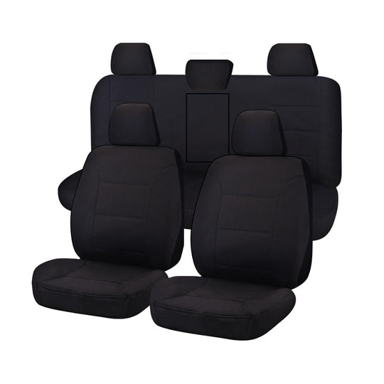 Heavy Duty Canvas Seat Covers for Toyota Hilux Dual Cab  (07/2015-2022)