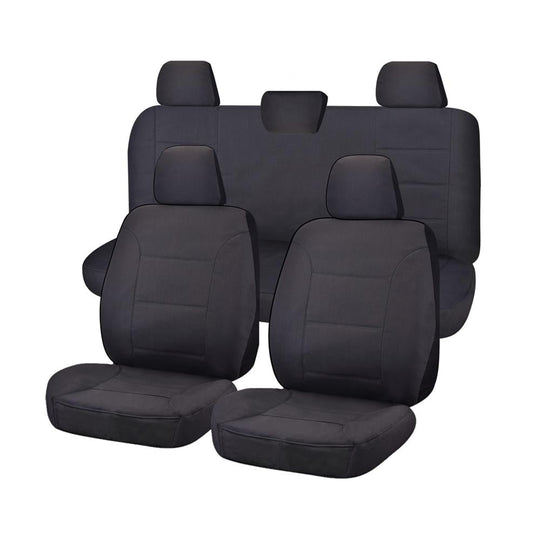 Heavy Duty Canvas Seat Covers for Toyota Hilux Dual Cab (07/2015-2022)