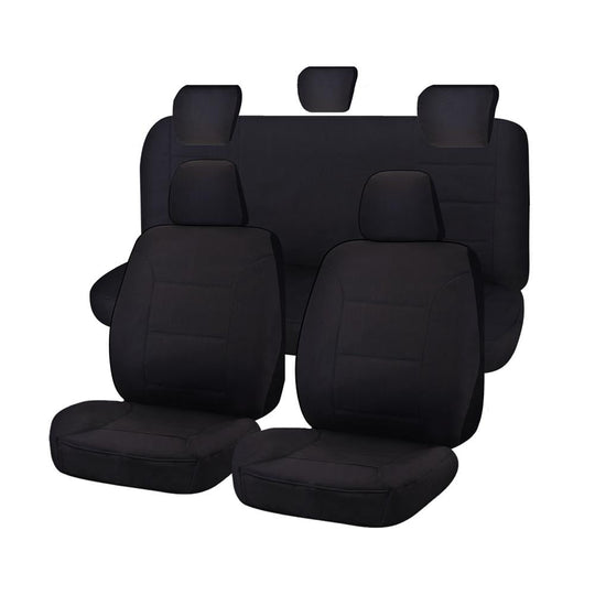 Heavy Duty Canvas Seat Covers for Toyota Hilux Dual Cab (04/2005-06/2015)