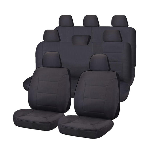 Heavy Duty Canvas Seat Covers for Toyota Landcruiser 200 Series (2008-2020) 8 Seater