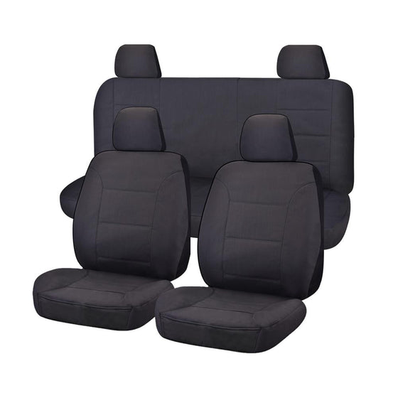 Heavy Duty Canvas Seat Covers for Nissan Navara D40 Series Dual Cab (01/2006-02/2015)