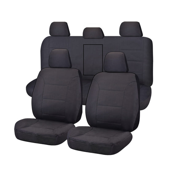 Heavy Duty Canvas Seat Covers for Mitsubishi Triton Mq-Mr Series Dual Cab (2015-2022)