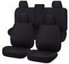 Black Canvas Seat Covers for Toyota Hilux SR SR5 7/2015-2024 2Rows