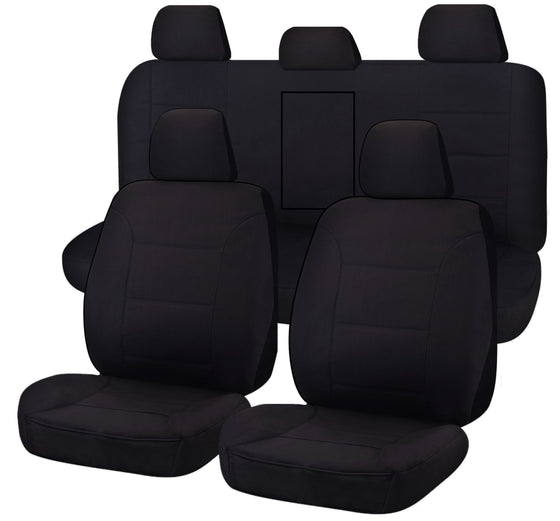 Canvas Seat Covers for Mitsubishi Triton MQ-MR Series Dual Cab (2015-2022)