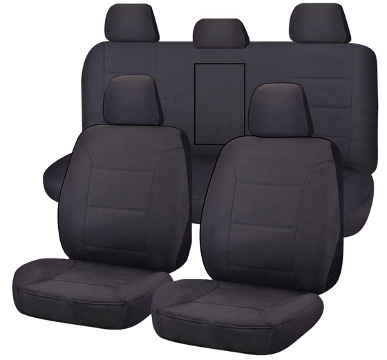 Heavy Duty Canvas Seat Covers for Mitsubishi Triton Mq-Mr Series Dual Cab (2015-2022)