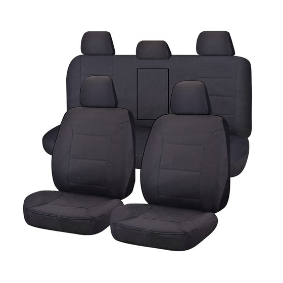 Canvas Seat Covers for Mitsubishi Triton MQ-MR Series Dual Cab (2015-2022)