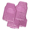 Venom 4-Piece Car Mat - Pink [Rubber/Aluminium Look]