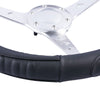 Kentucky Steering Wheel Cover - Black [Leather]