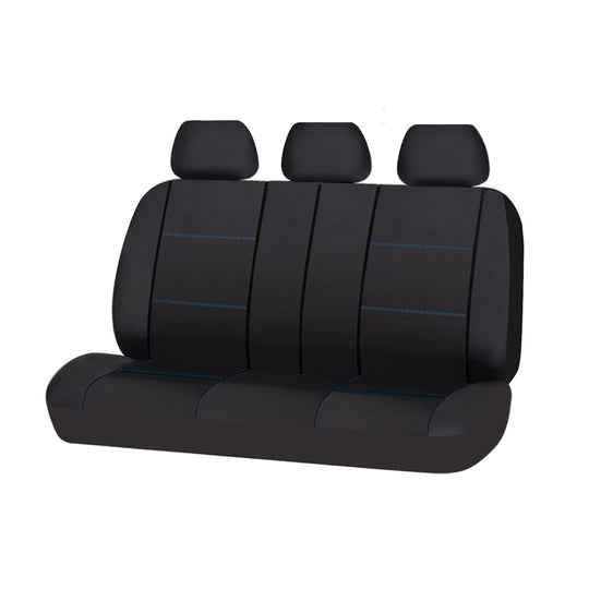 Universal Rear Seat Cover Size 06/08S | Black/Blue Stitching