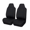Universal Front Seat Covers Size 60/25 | Black/Blue Stitching