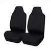 Universal Front Seat Covers Size 60/25 | Black/White Stitching