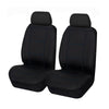 Universal Front Seat Covers Size 30/35 | Black/Blue Stitching