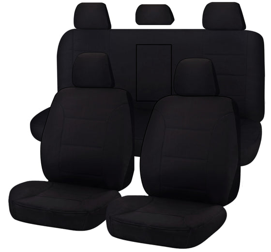 Canvas Seat Covers for Mitsubishi Triton ML-MN Series Dual Cab (2006-2015)