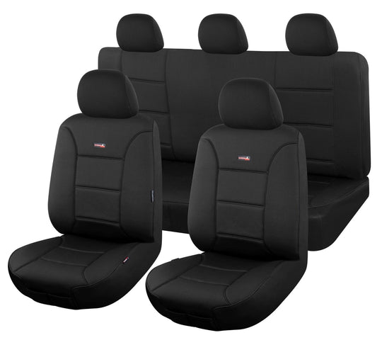 Sharkskin Neoprene Seat Covers - For Holden Colorado Dual Cab June/2012 - On Fronts Only