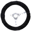 Sheepskin Steering Wheel Cover Black