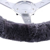 Sheepskin Steering Wheel Cover Charcoal