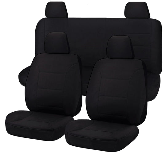 Heavy Duty Canvas Seat Covers for Nissan Navara D40 Series Dual Cab (2006-2015)